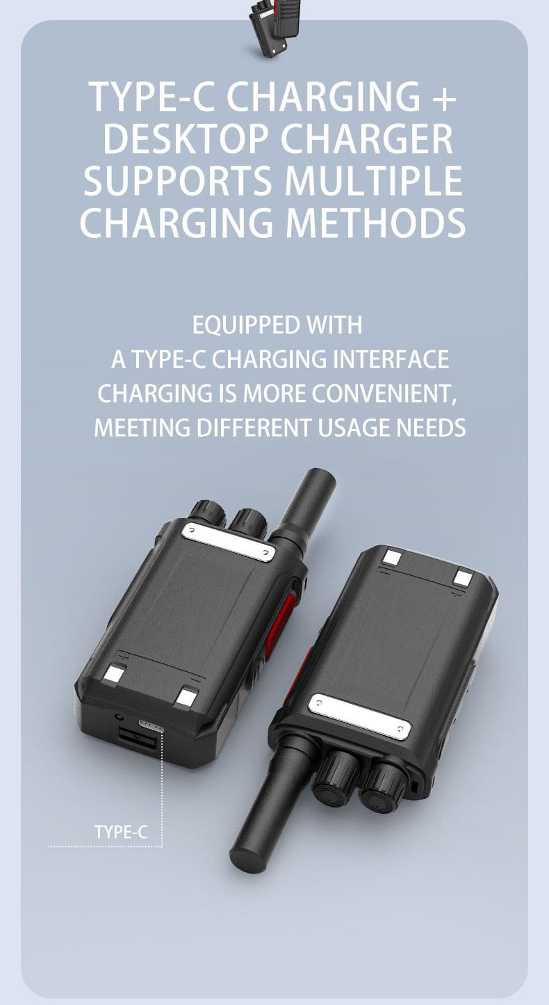 Type-C charging interface of Lenovo C138 Walkie Talkie