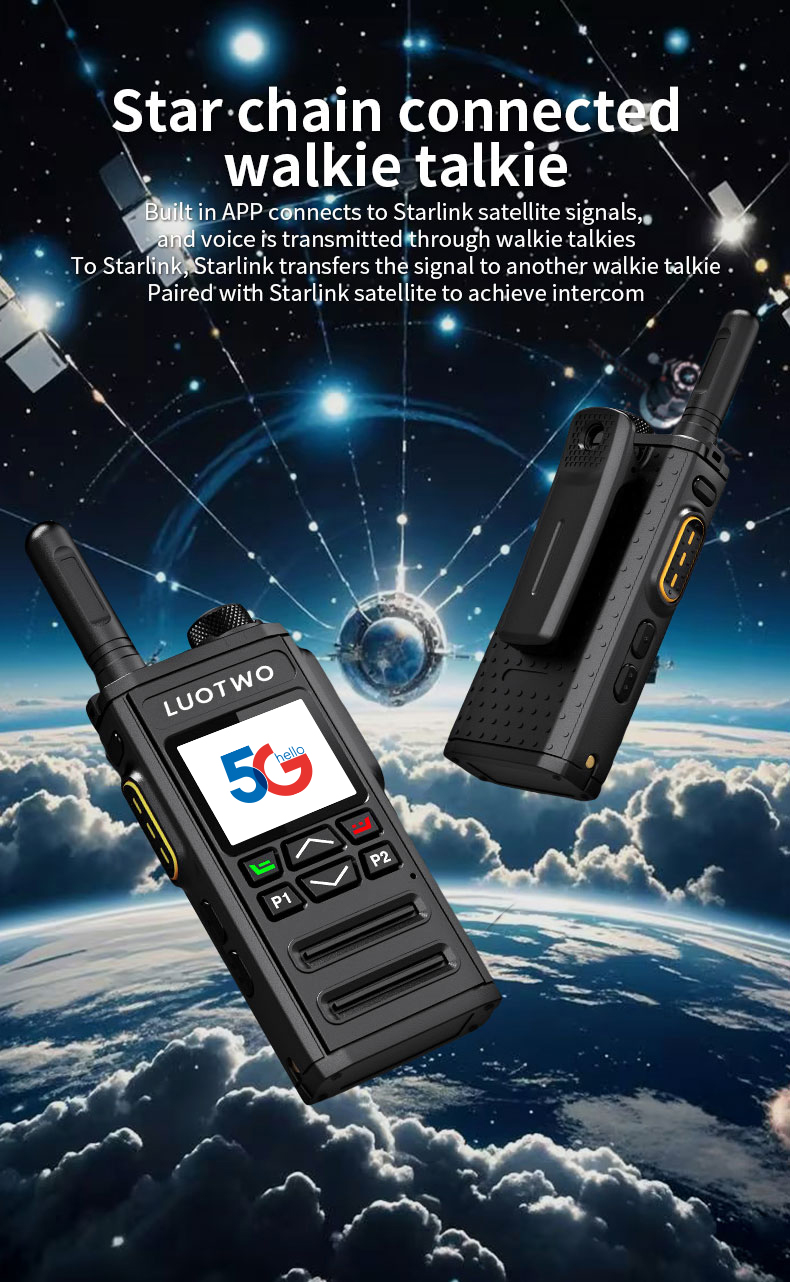 LUOTWO Zello Starlink Walkie Talkie DG2000