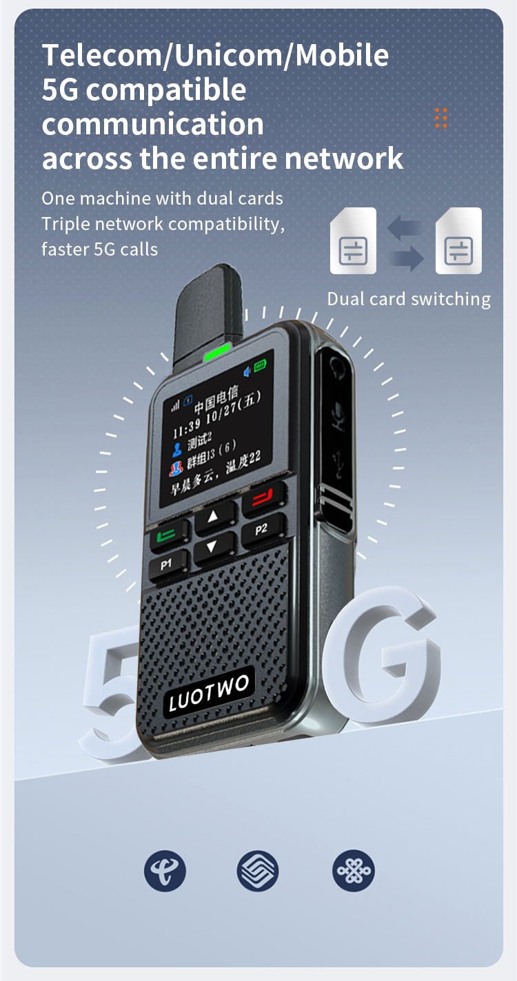 LUOTWO DG6700 LTE 5G Walkie Talkies 