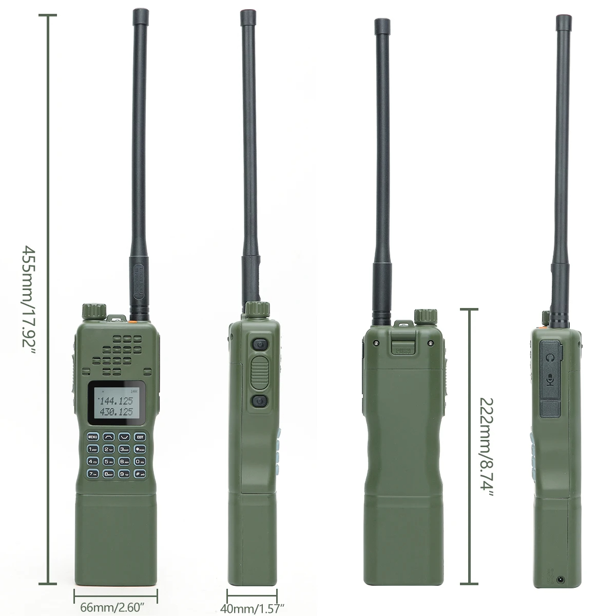 LUOTWO AR-152 15W Powerful CB Two way Radio 12000mAh Battery Tactial Long Range Walkie Talkie