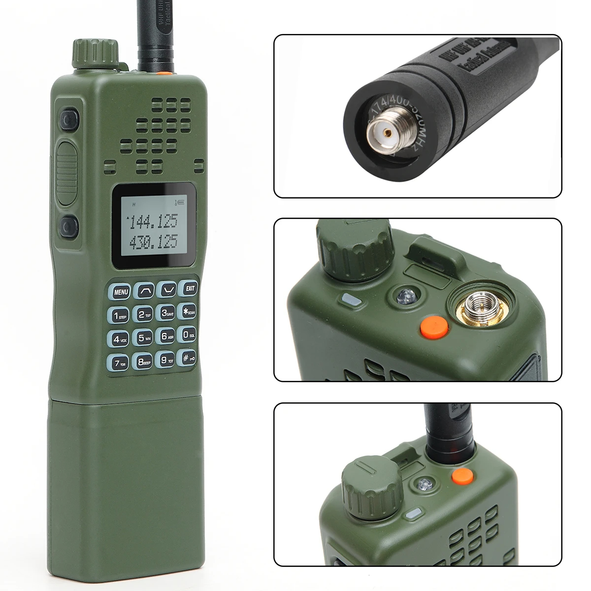 LUOTWO AR-152 15W Powerful CB Two way Radio 12000mAh Battery Tactial Long Range Walkie Talkie