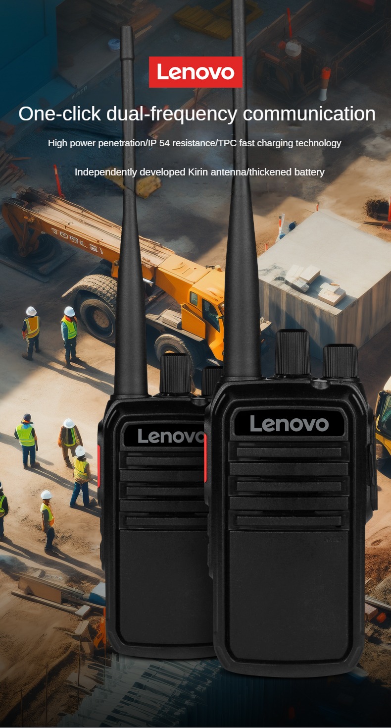 Lenovo C11+ Walkie-Talkie 16 Channel Two Way Radio