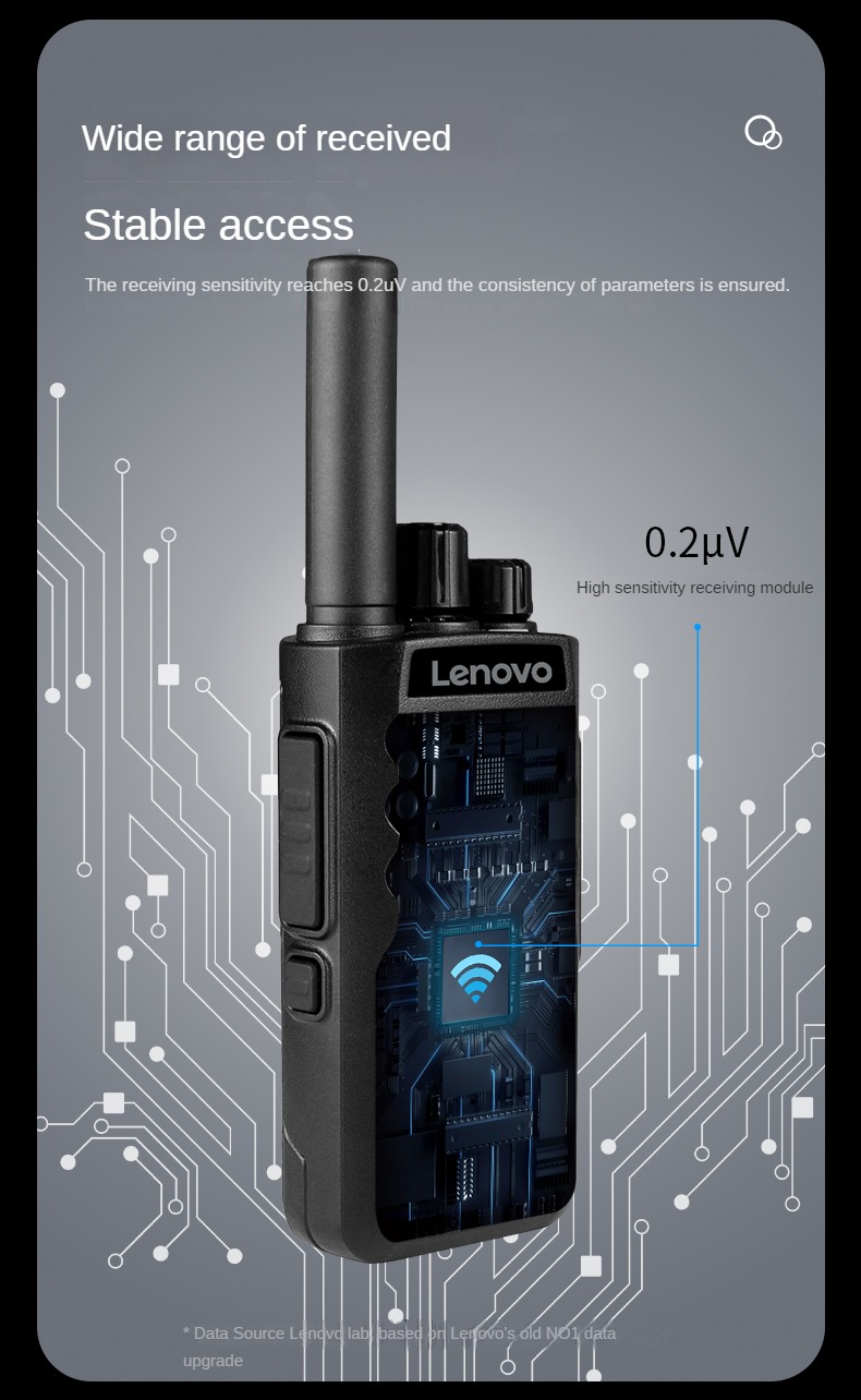 Lenovo C278 Rrechargeable Walkie Talkie