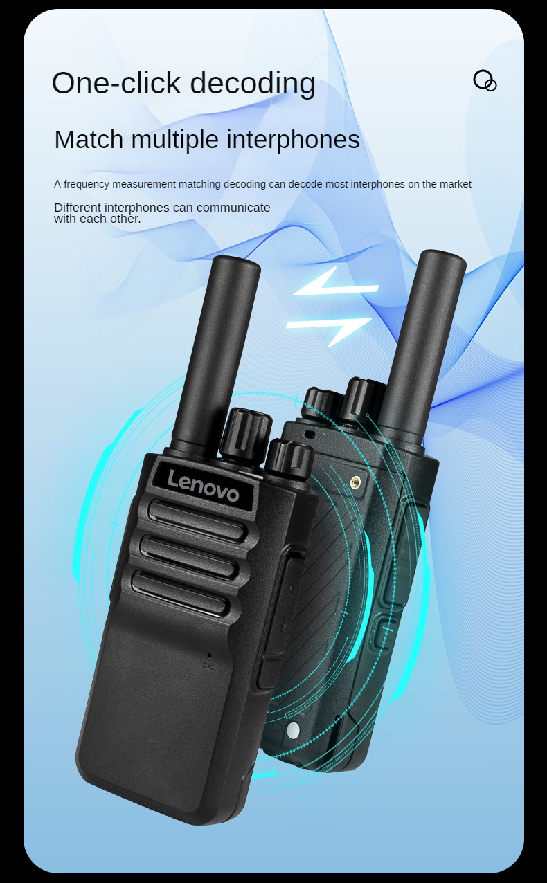 Lenovo C278 Rrechargeable Walkie Talkie