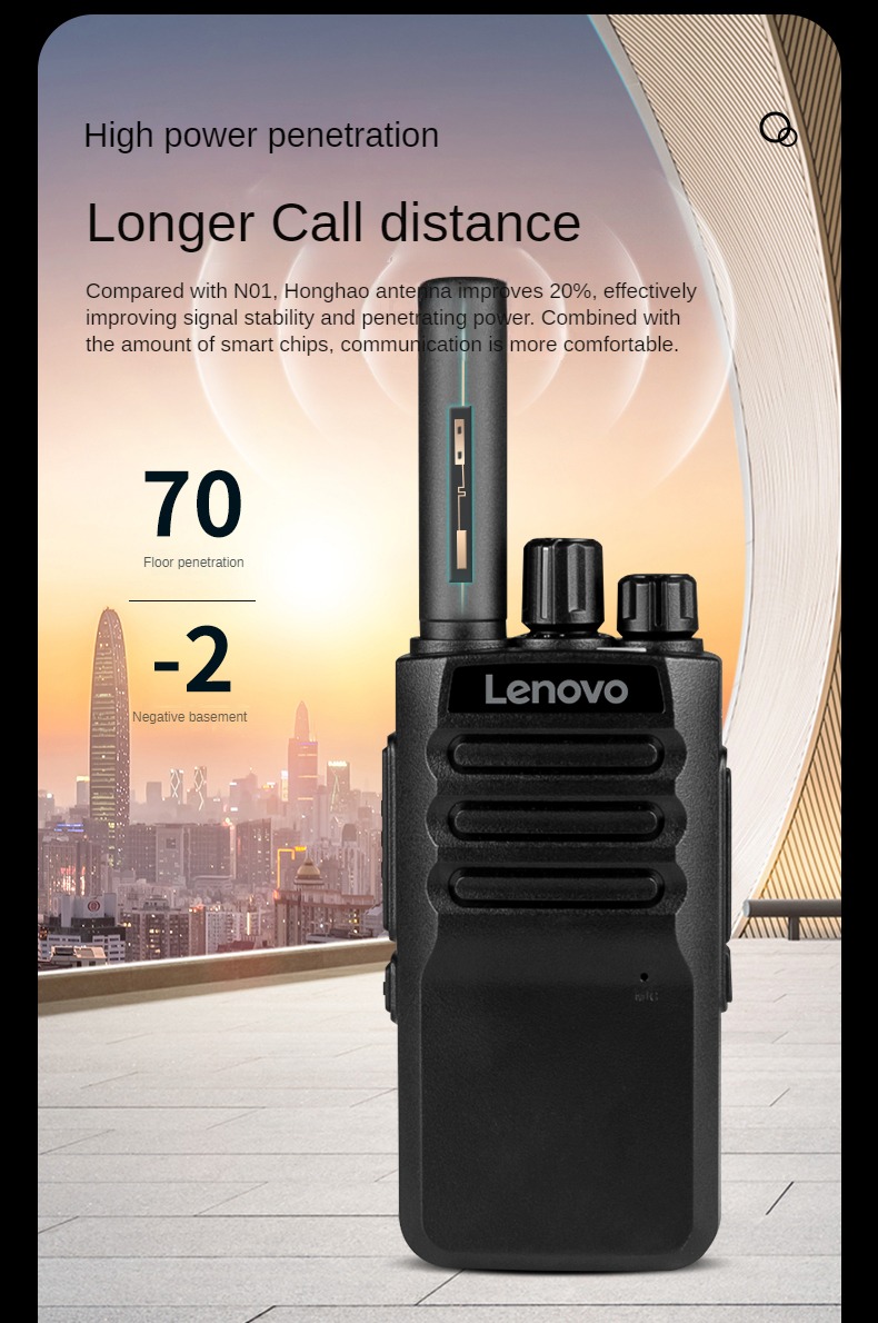 Lenovo C278 Rrechargeable Walkie Talkie