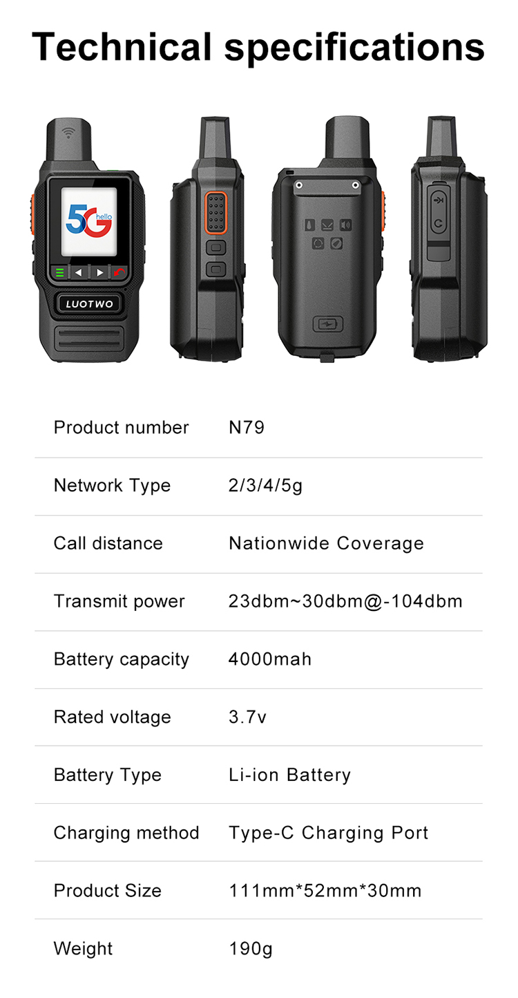 LUOTWO walkie talkie N79_8