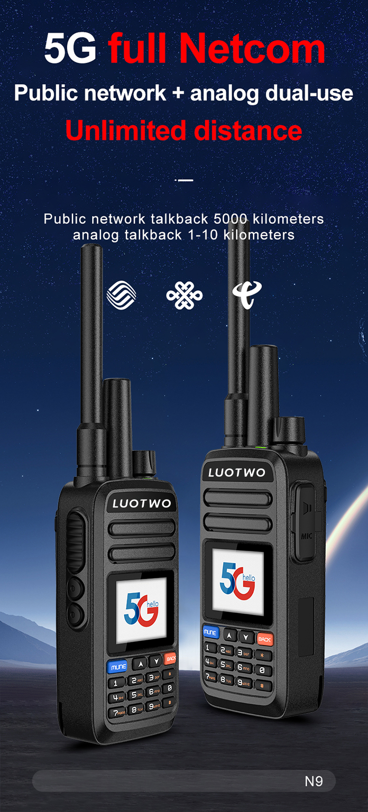 LUOTWO walkie talkie N9_01