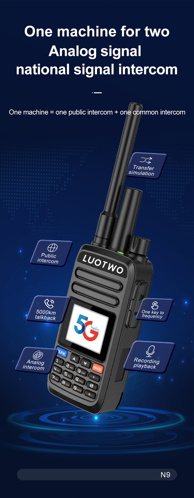 LUOTWO walkie talkie N9_02