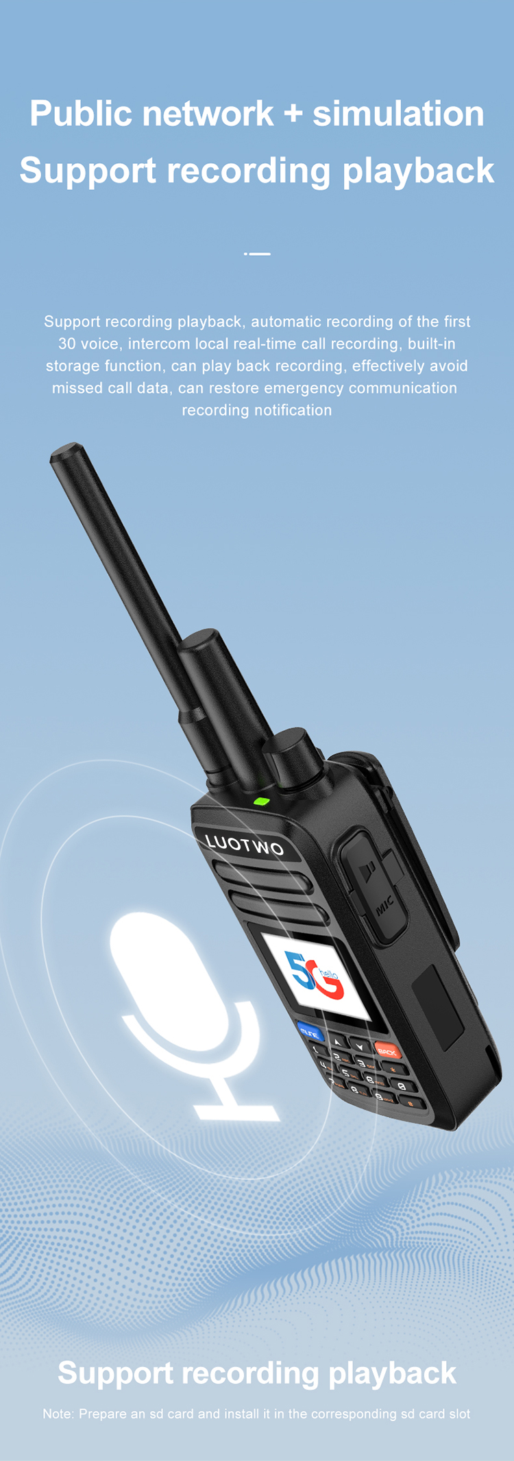 LUOTWO walkie talkie N9_07