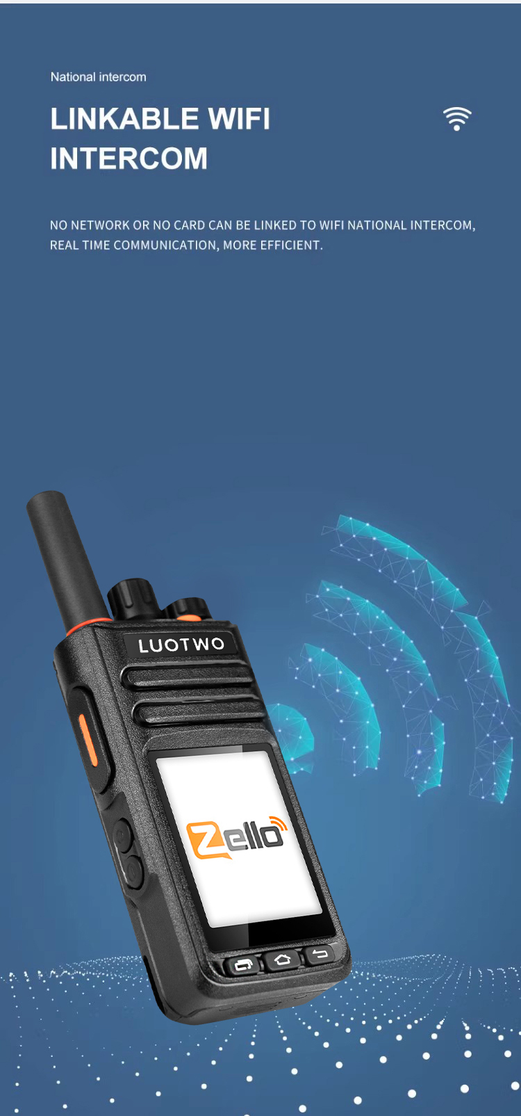 LUOTWO M3 Zello 2G/3G/4G Walkie Talkie