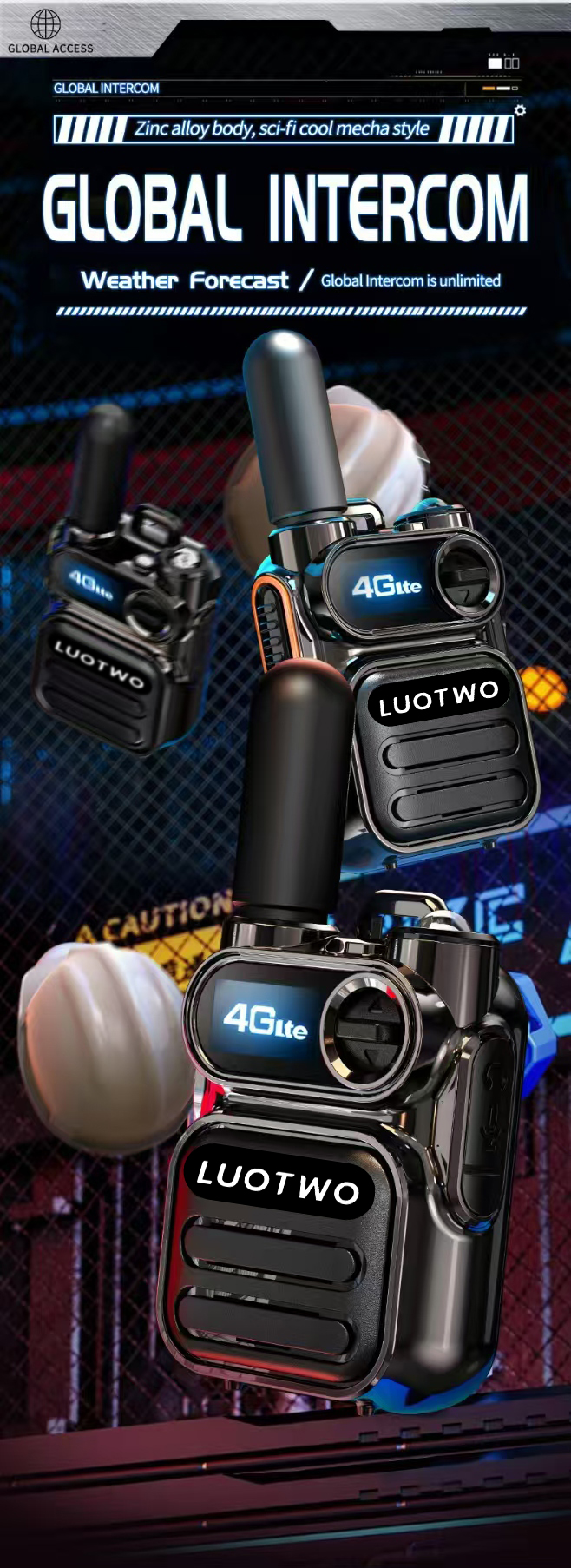 LUOTWO Global-PTT G388 Walkie Talkie