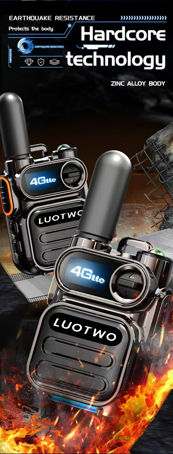 LUOTWO Global-PTT G388 Walkie Talkie