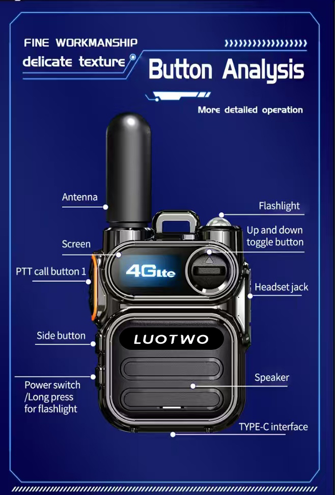 LUOTWO Global-PTT G388 Walkie Talkie