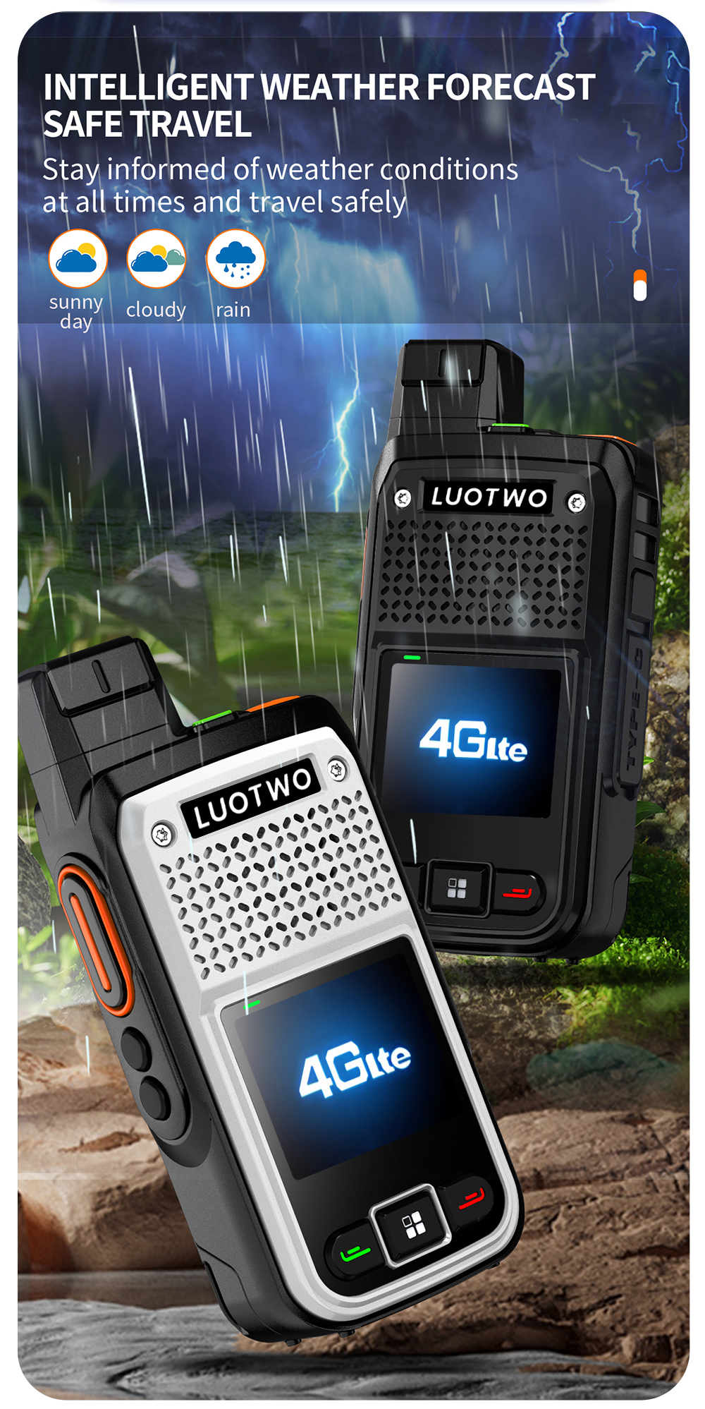 LUOTWO Walkie Talkie W500+